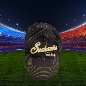 New Era Womens Seahawks Baseball Hat- Adjustable Back